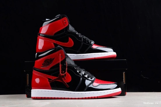 High Jordan 555088-063 Patent” OG Air 1 “Bred 555088-063 0612